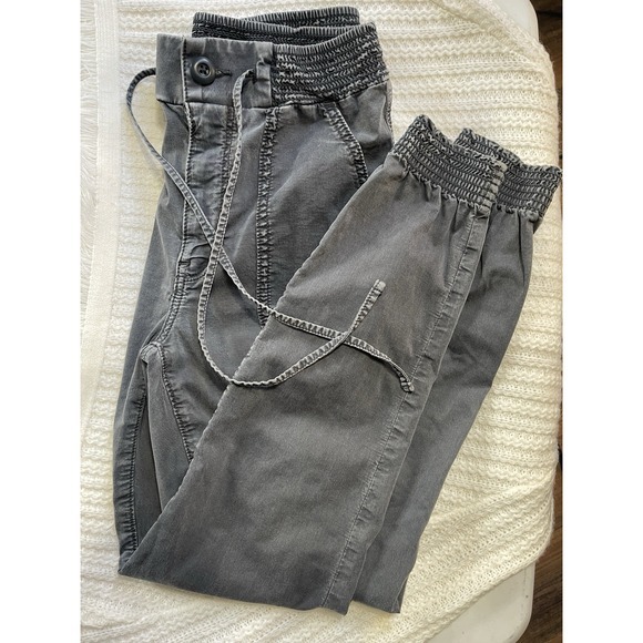 American Eagle Outfitters Denim - American Eagle 8 Short Jean Jogger Gray Washed Zipper Button Tie &  4 Pockets (D